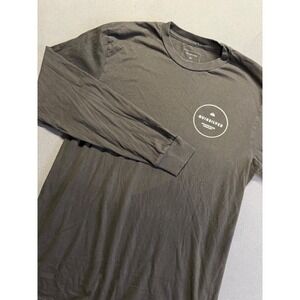 Quiksilver Mens Long Sleeve T Shirt Black Crew Neck Regular Fit M